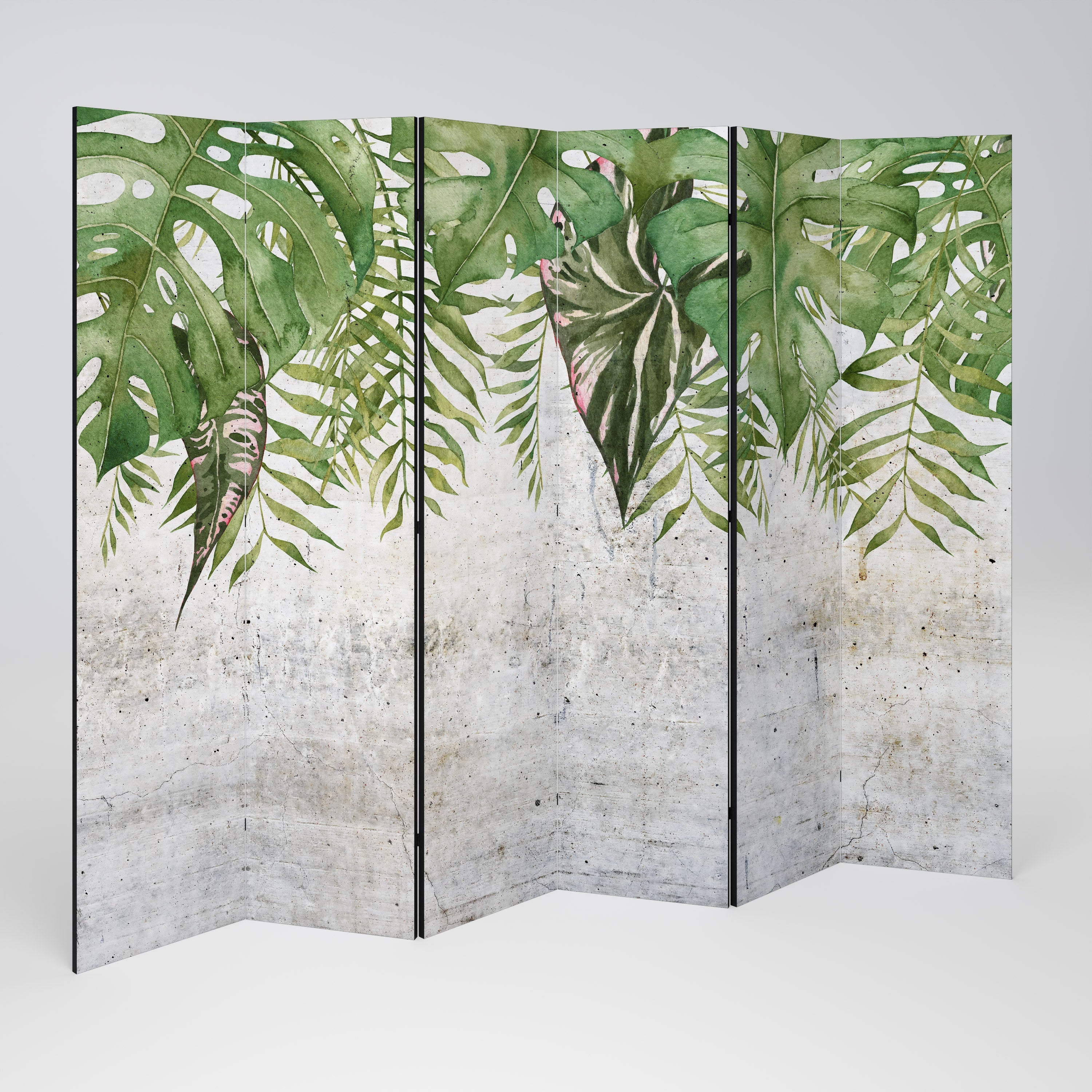 URBAN TROPICS Dekorativer 6-teiliger Raumteiler