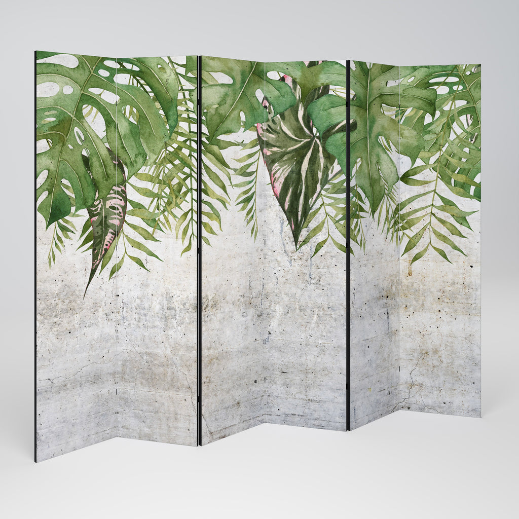 URBAN TROPICS Dekorativer 6-teiliger Raumteiler