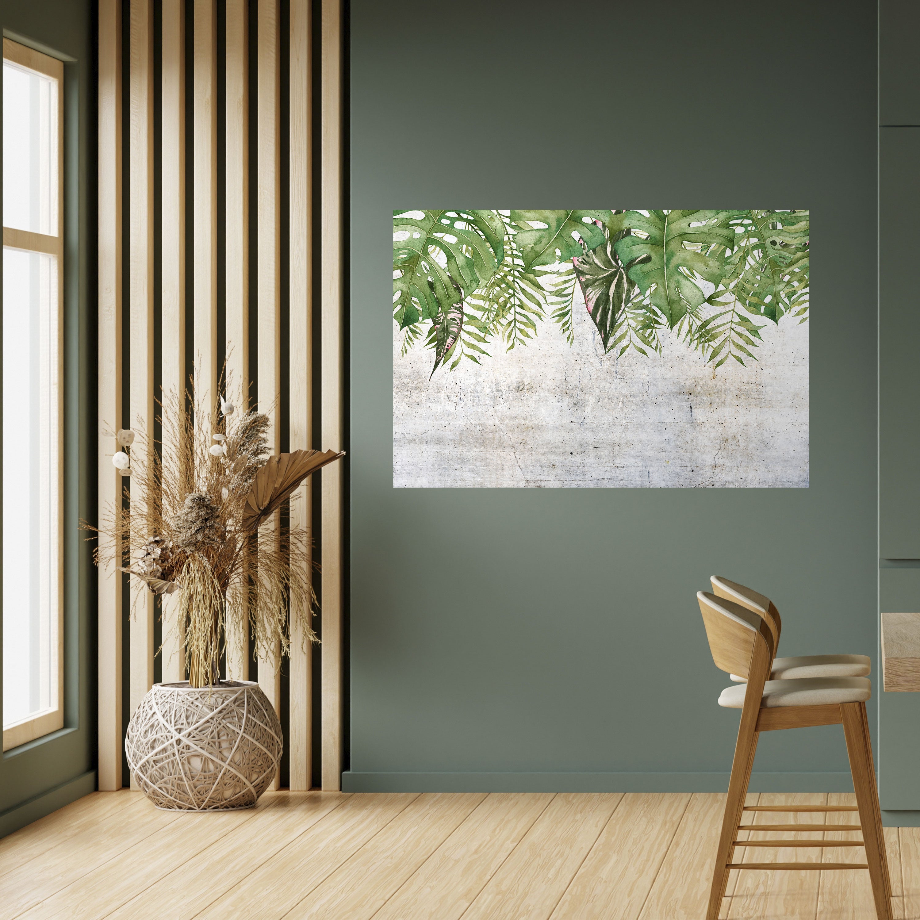 URBAN TROPICS Peel and Stick Horizontal Poster