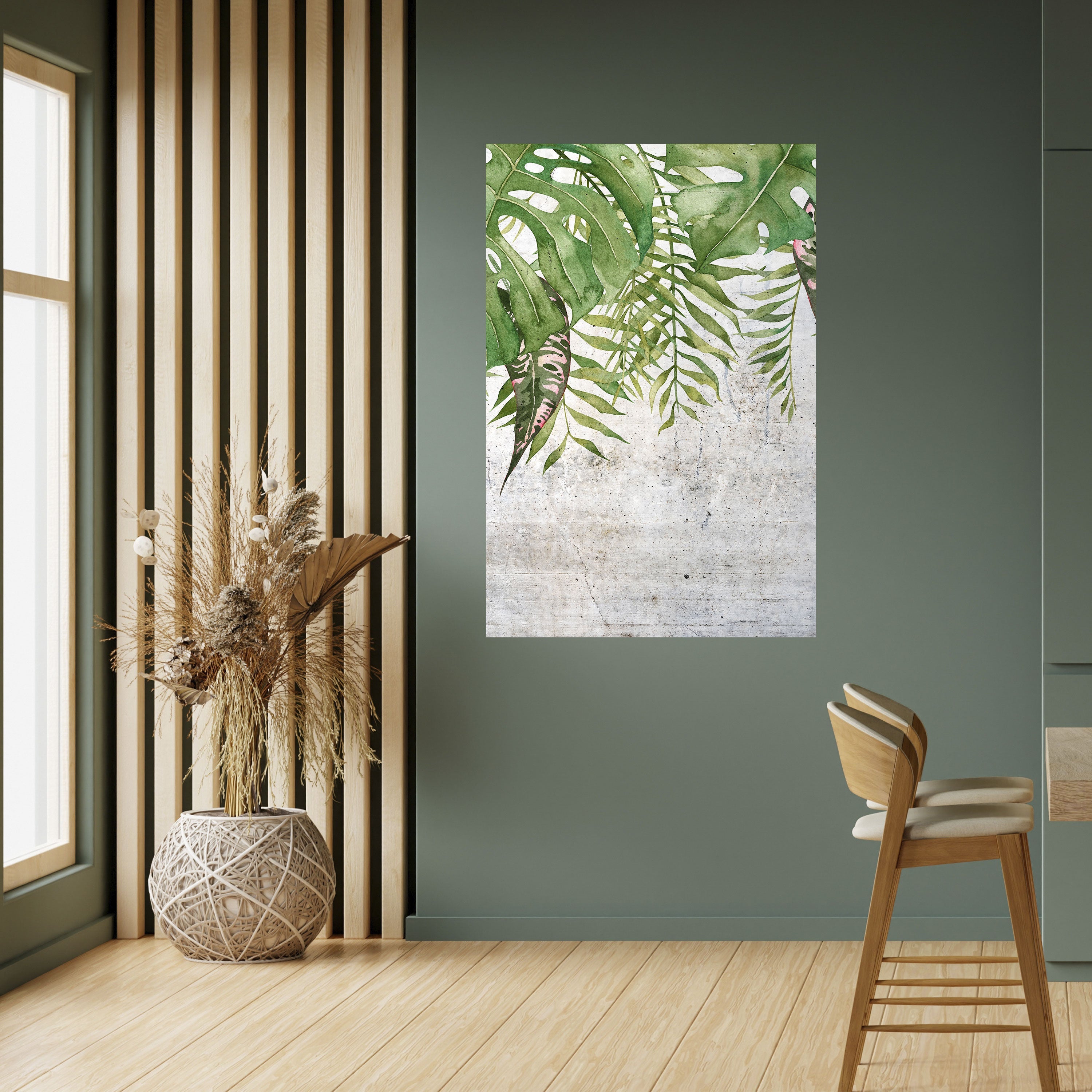 URBAN TROPICS Vertikales Poster zum Abziehen und Aufkleben