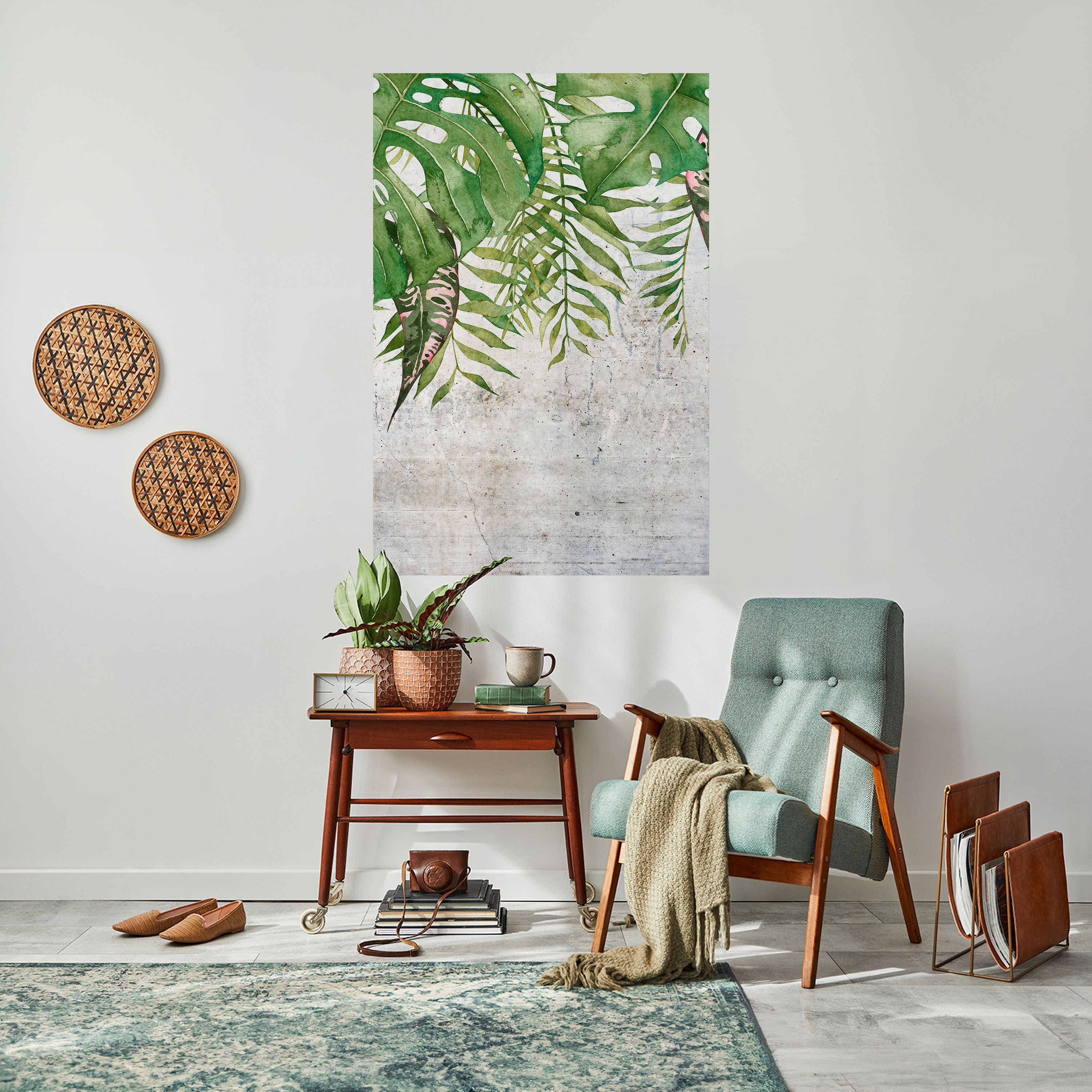 URBAN TROPICS Vertikales Poster zum Abziehen und Aufkleben