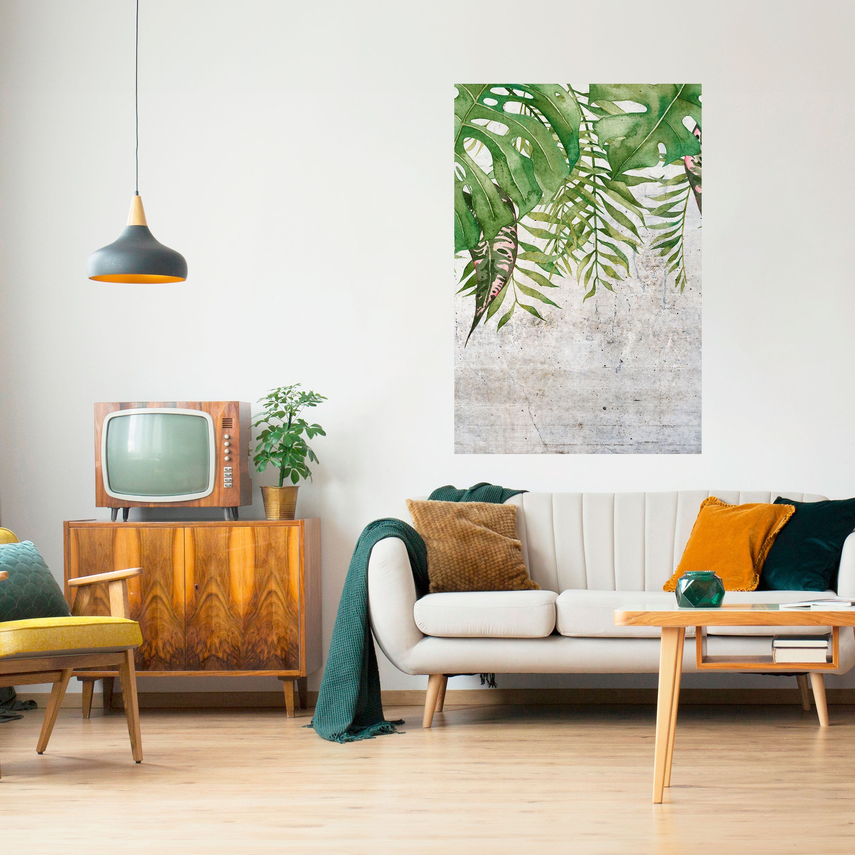 URBAN TROPICS Vertikales Poster zum Abziehen und Aufkleben