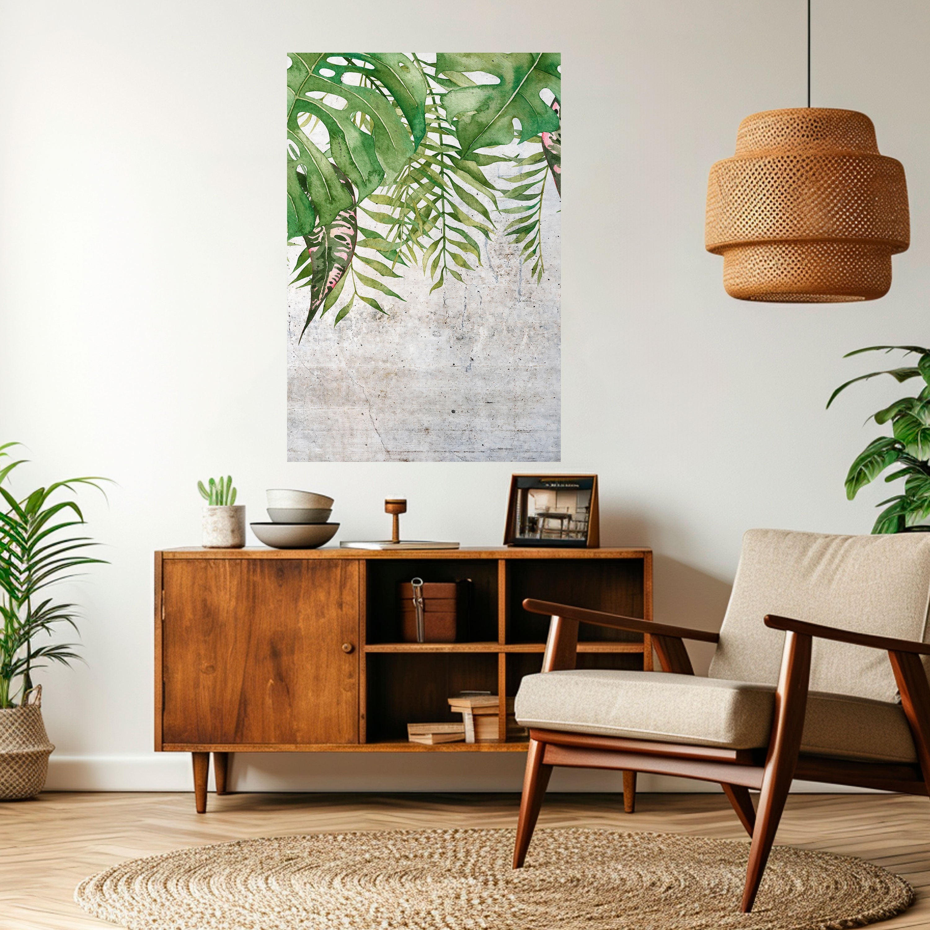 URBAN TROPICS Vertikales Poster zum Abziehen und Aufkleben