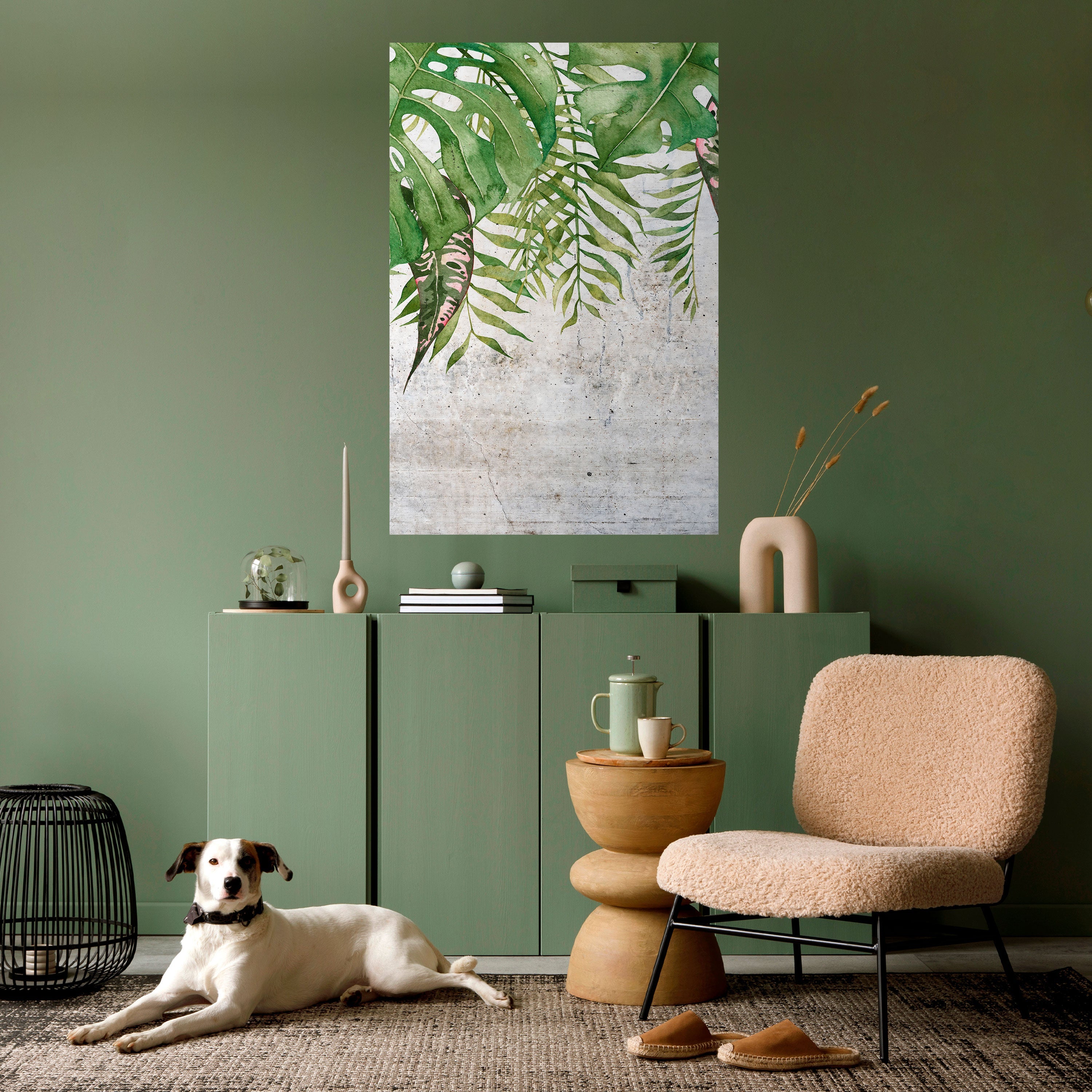 URBAN TROPICS Vertikales Poster zum Abziehen und Aufkleben