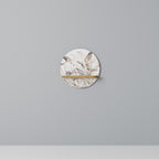 WILD TENDERNESS Rundes Kunstregal in Eiche-Optik