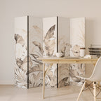 WILD TENDERNESS Decorative 5-Panel Room Divider