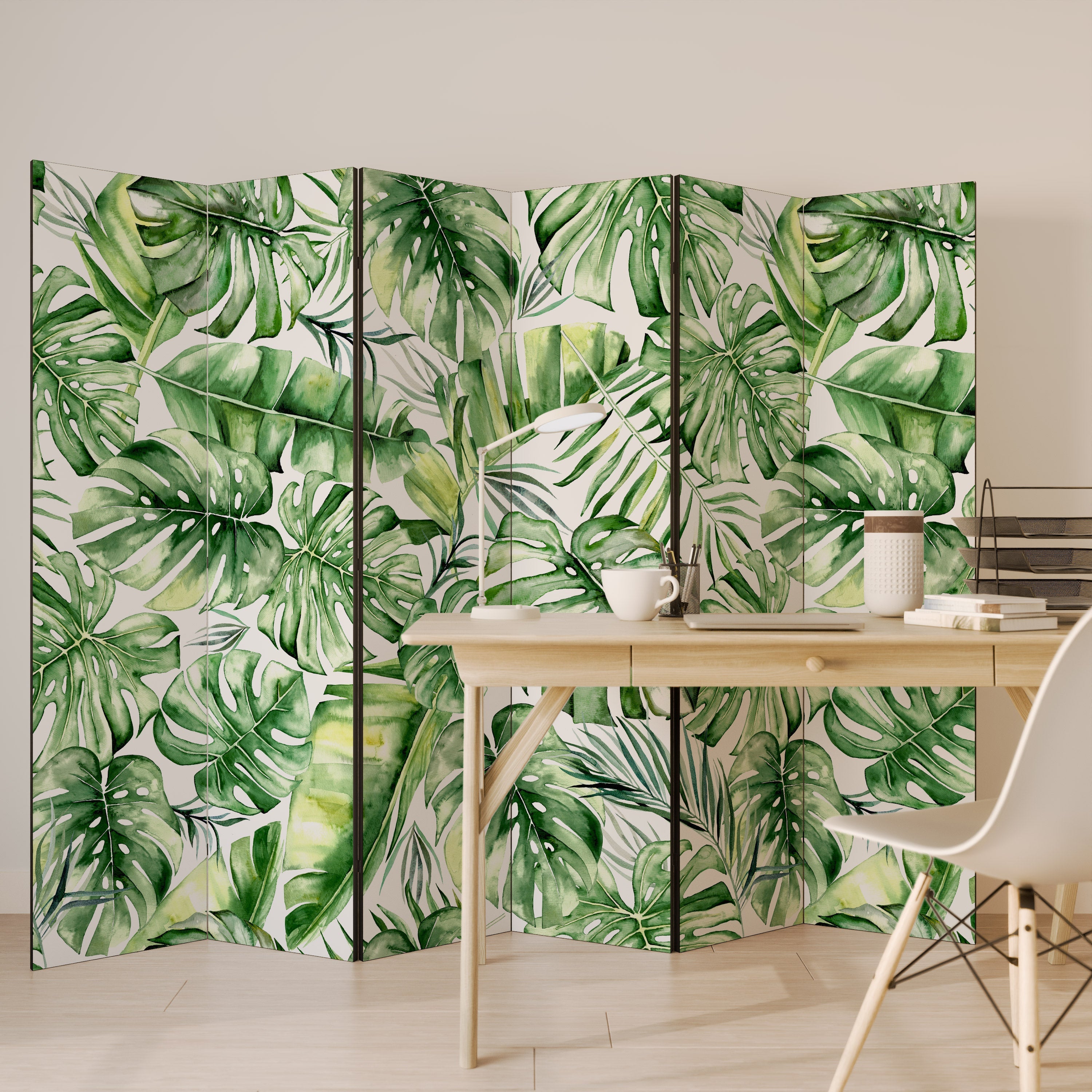 NATURE'S CANVAS Dekorativer 6-teiliger Raumteiler