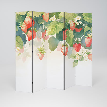 STRAWBERRY DREAMSCAPE 5-teiliger Paravent