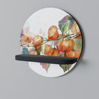 FLEETING DAYS Rundes Kunstregal in Schwarz