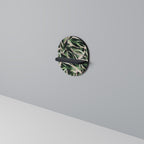 EERIE STROMANTHE Oval Art Shelf In Black Finish