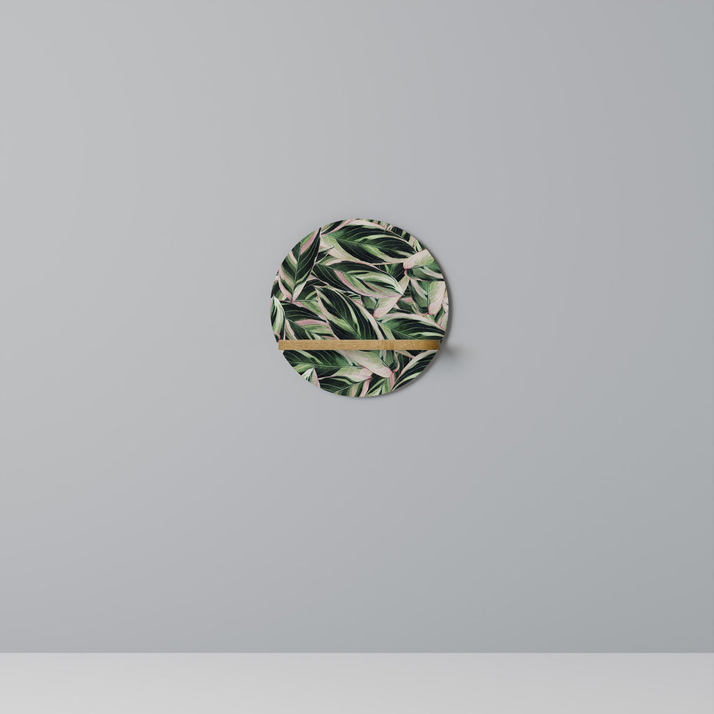 EERIE STROMANTHE Rundes Kunstregal in Eiche-Optik