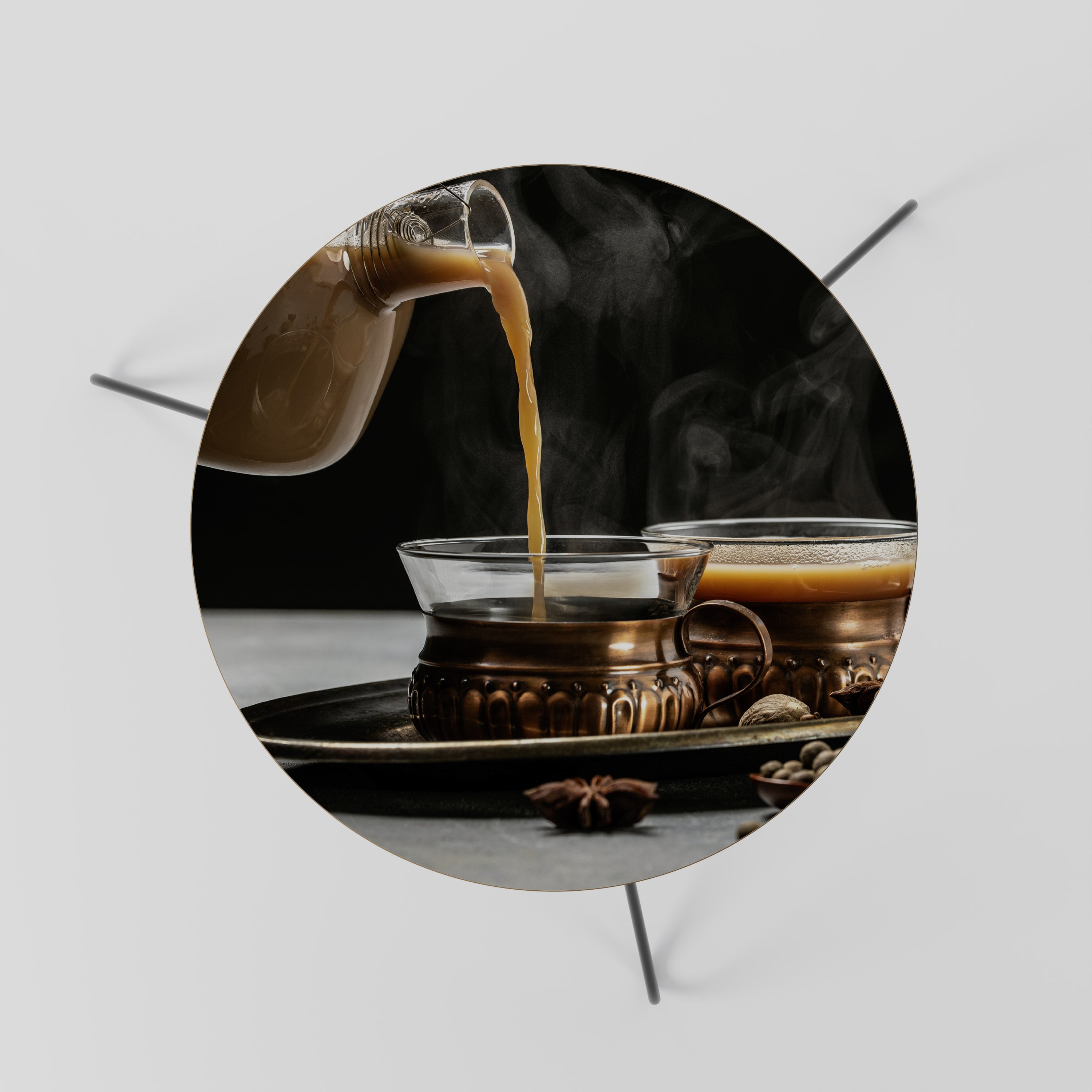 DAMPFENDE SCHLUCKE DER GELASSENHEIT Couchtisch 60