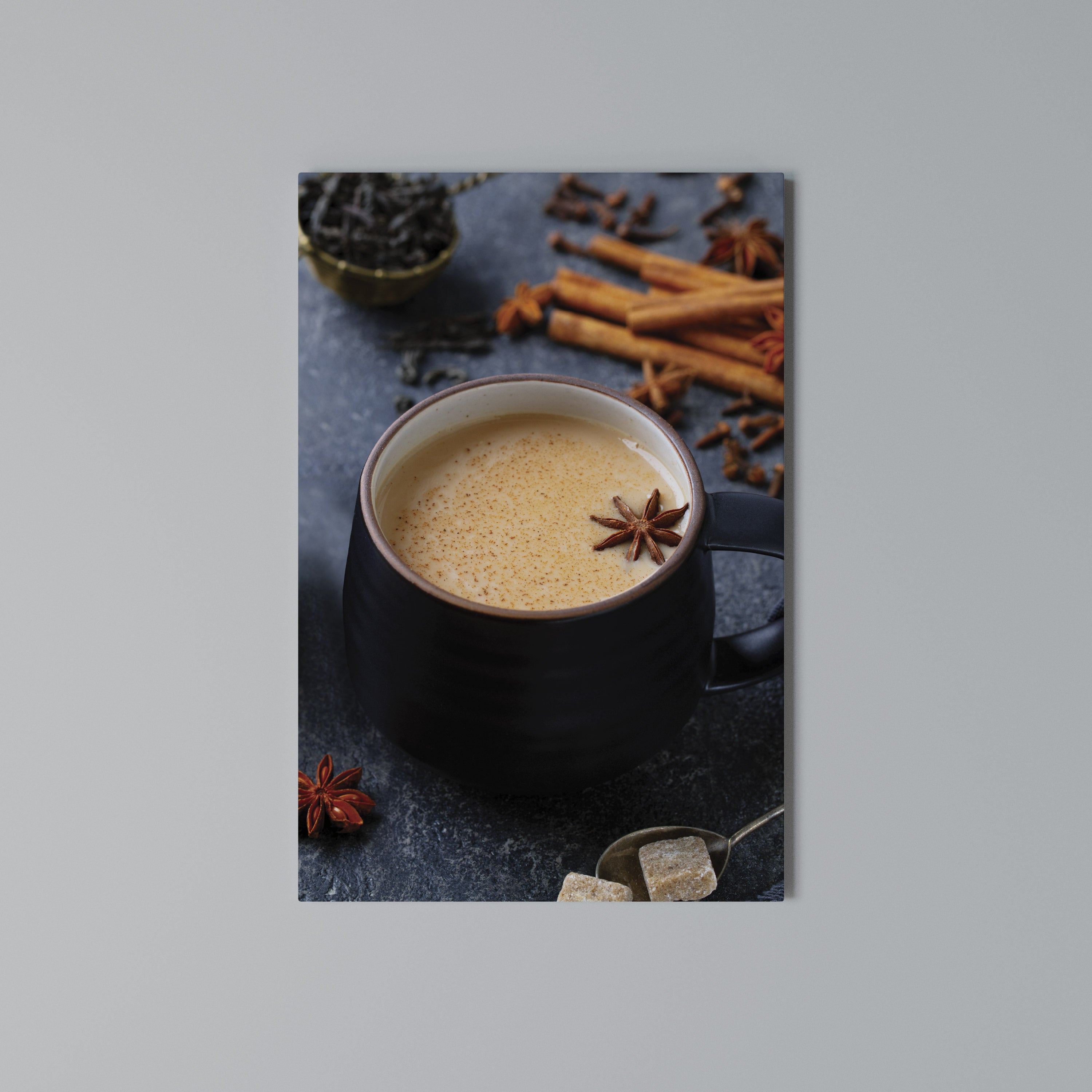 WARMTH IN A CUP Vertical Canvas Print