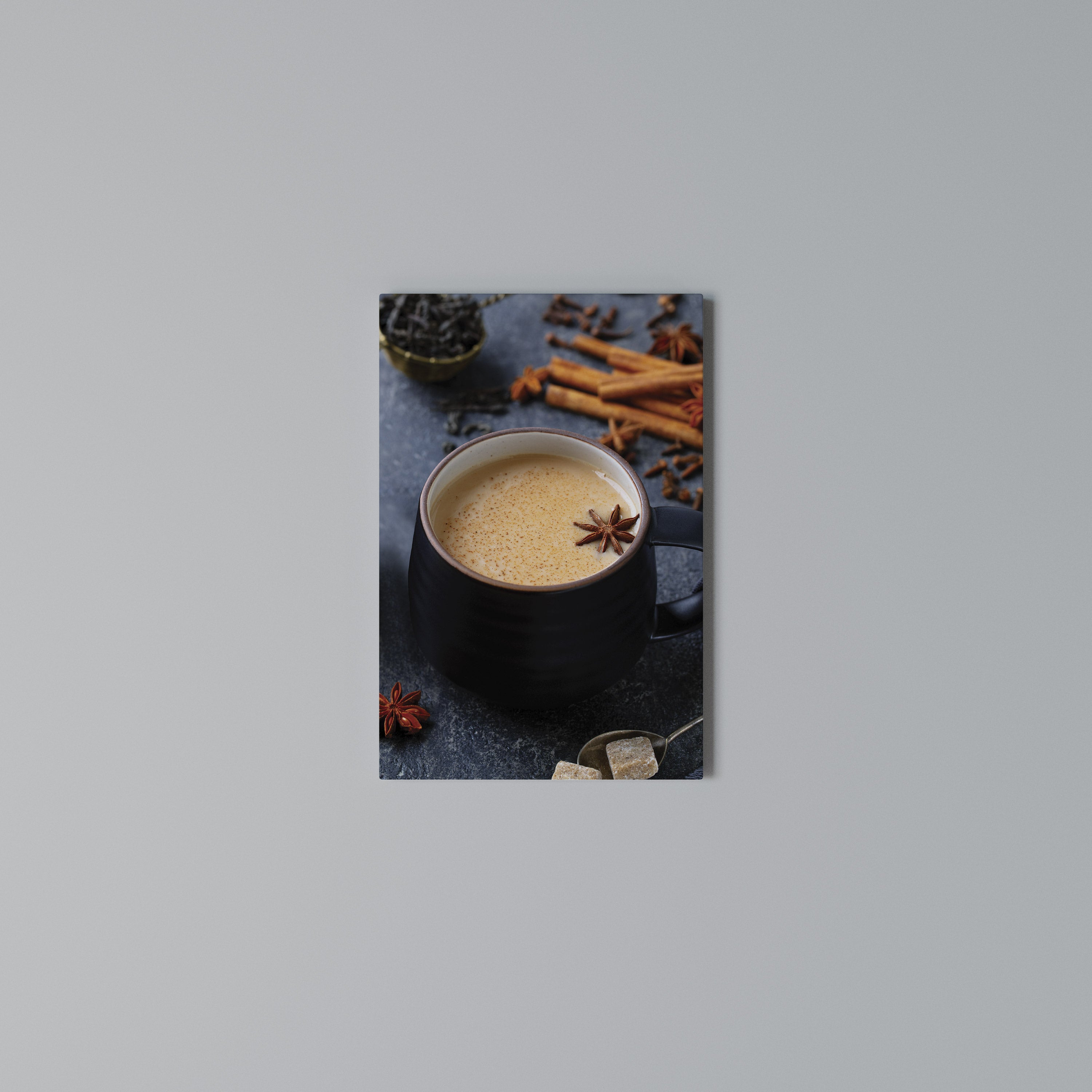 WARMTH IN A CUP Vertical Canvas Print