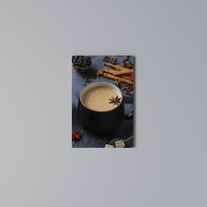 WARMTH IN A CUP Vertical Canvas Print