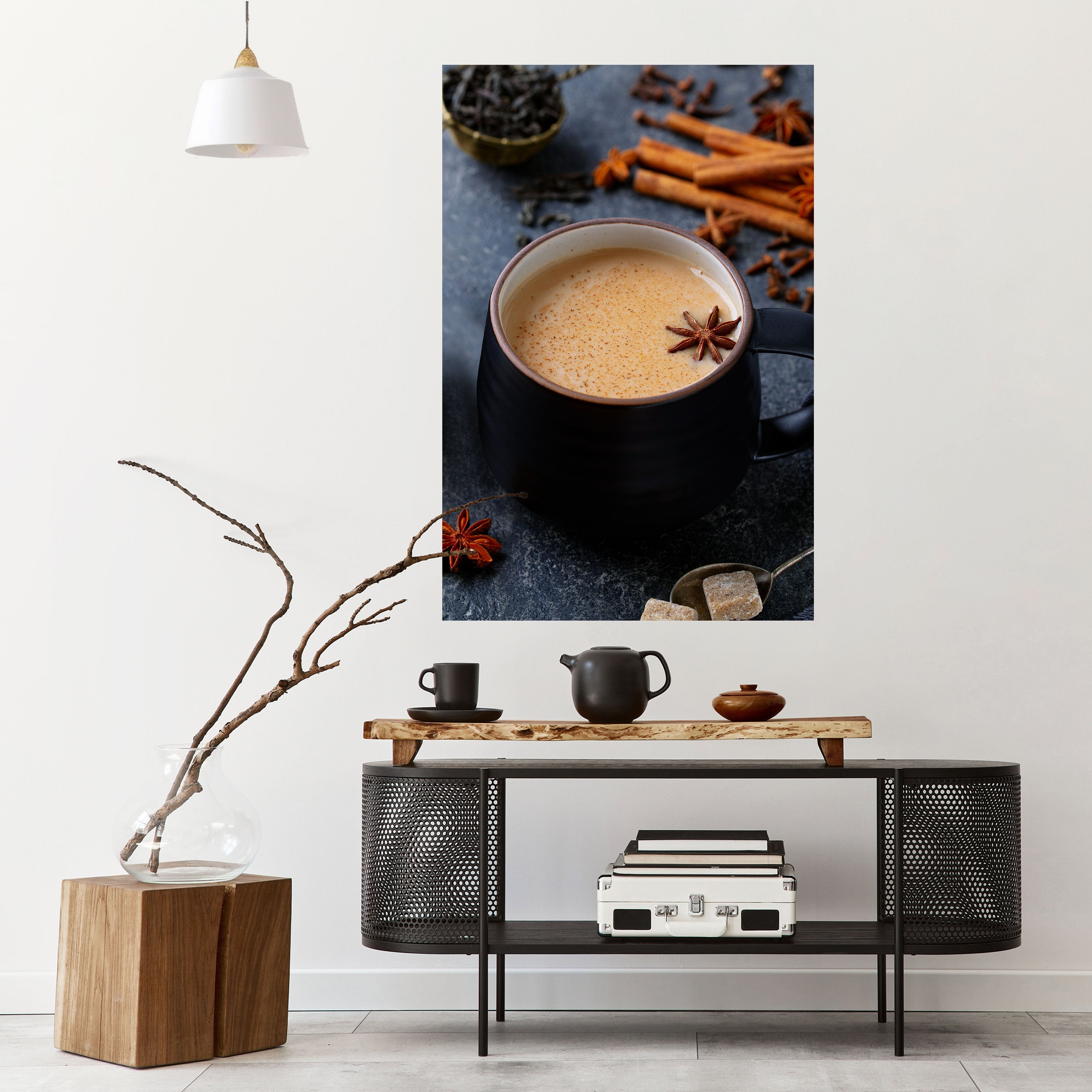 WÄRME IN EINER TASSE Vertikales Poster zum Abziehen und Aufkleben