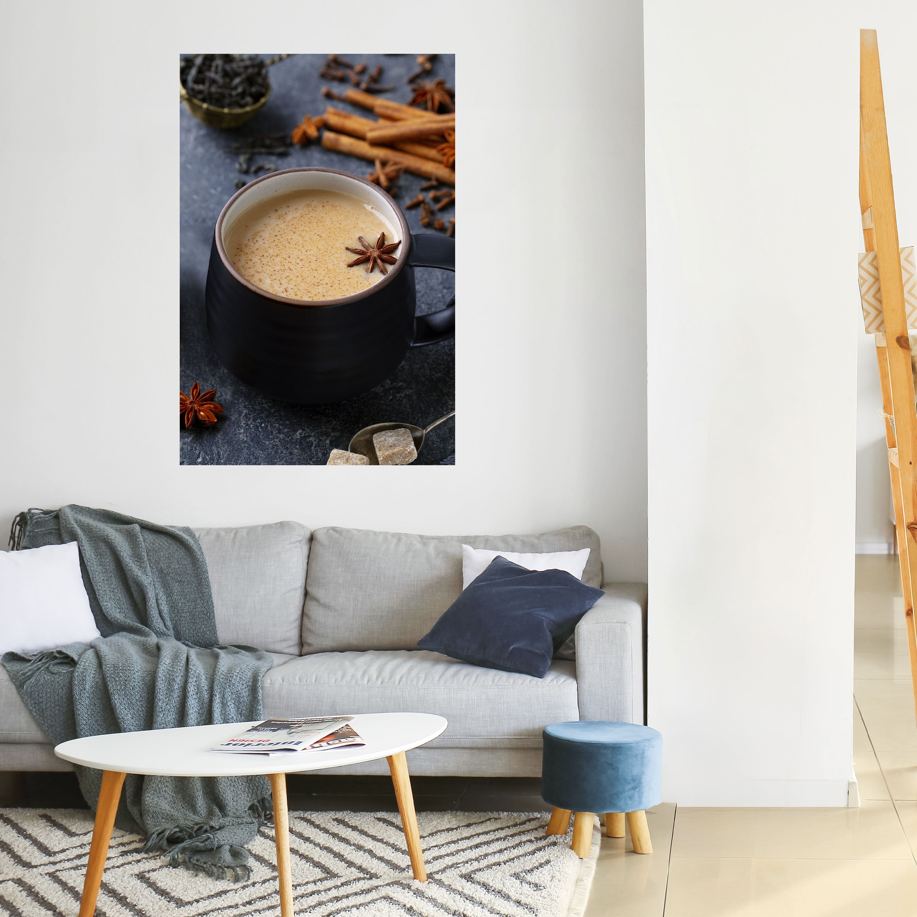 WÄRME IN EINER TASSE Vertikales Poster zum Abziehen und Aufkleben