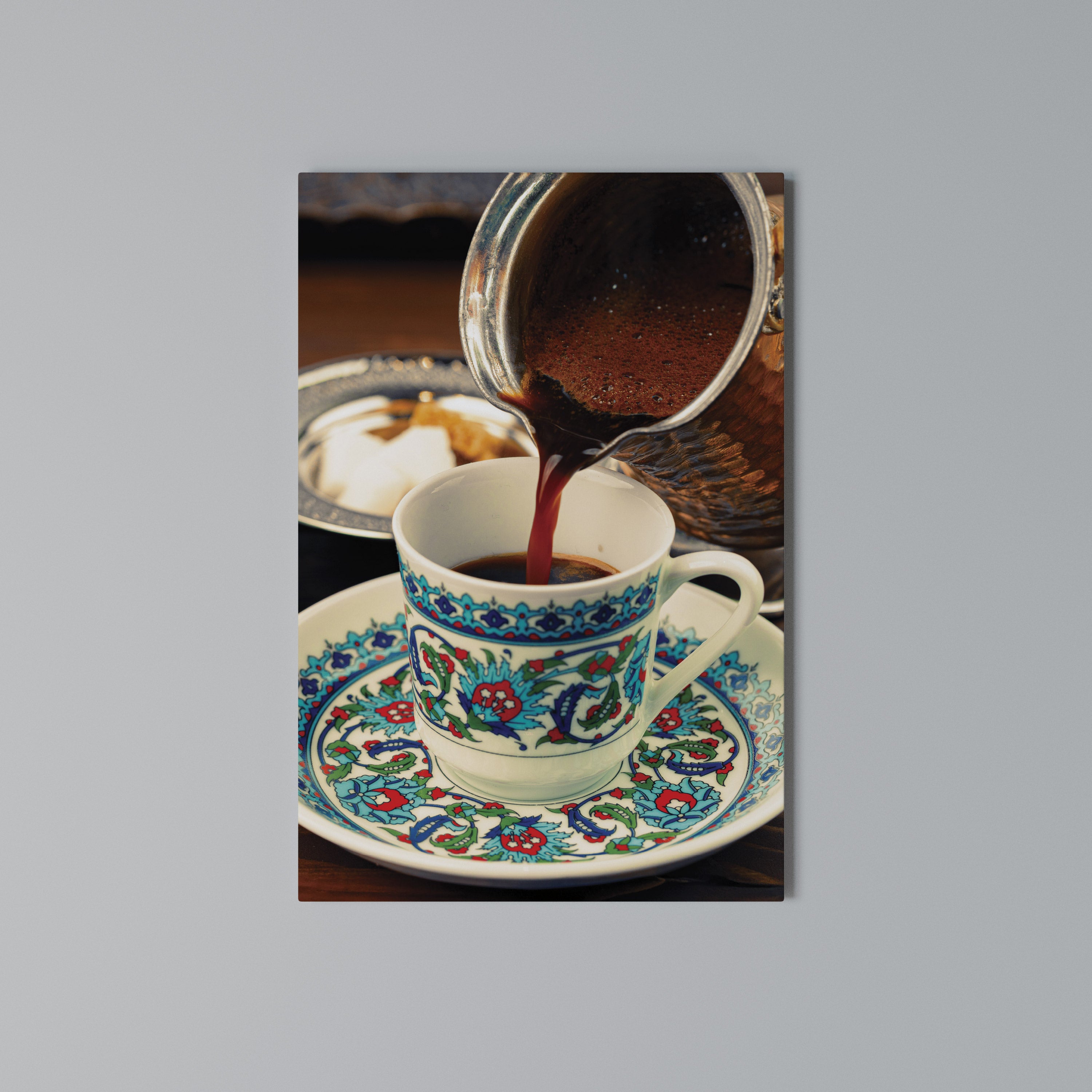 TRADITION IN A CUP Vertical Canvas Print