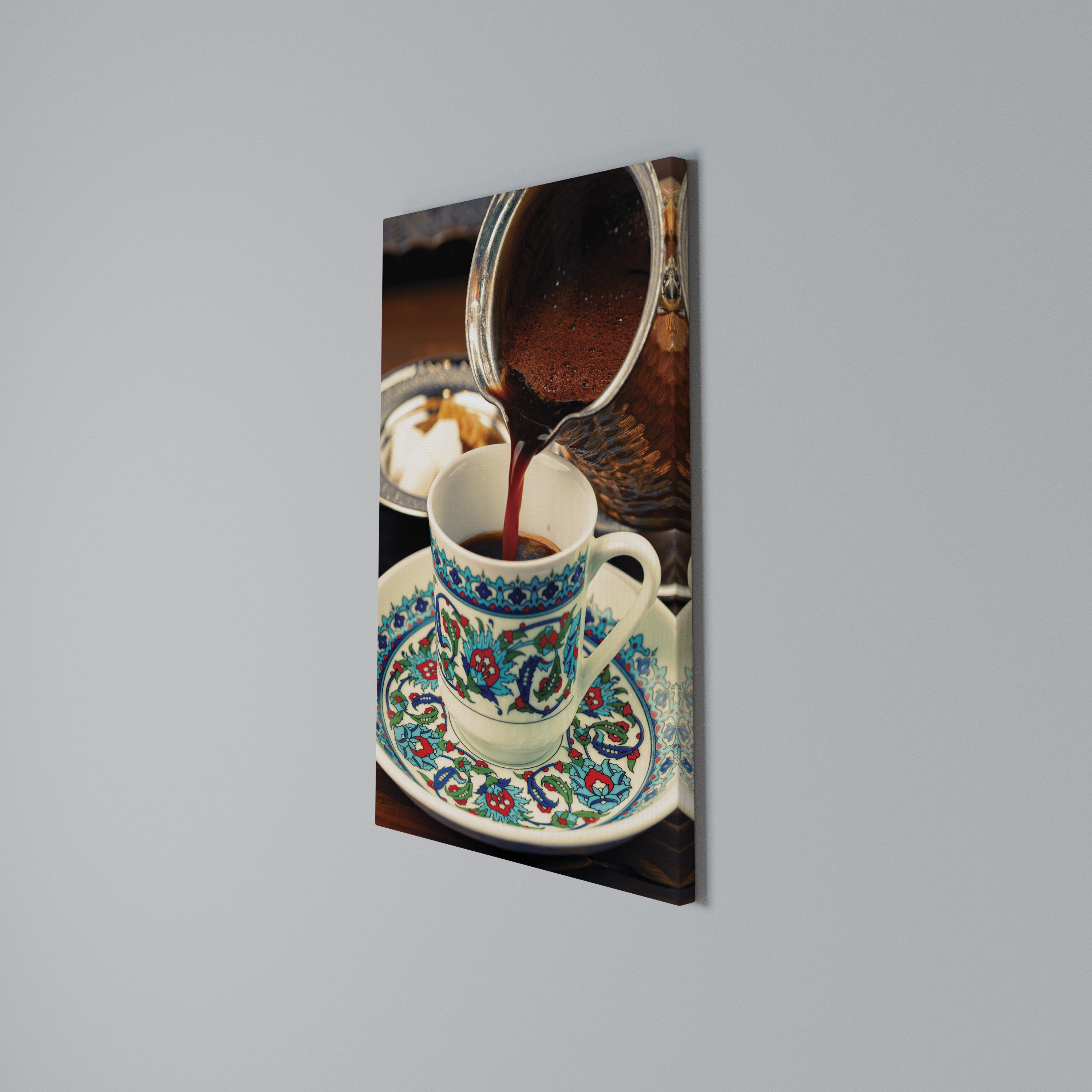 TRADITION IN A CUP Vertical Canvas Print