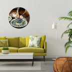 TRADITION IN A CUP Runde Wanddekoration Ø 69 cm