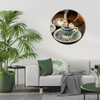 TRADITION IN A CUP Runde Wanddekoration Ø 69 cm