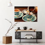 TRADITION IN A CUP Peel and Stick Horizontal Poster