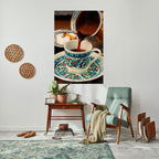 TRADITION IN A CUP Selbstklebendes Poster - Hochformat