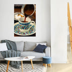 TRADITION IN A CUP Selbstklebendes Poster - Hochformat