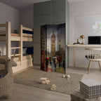 LONDON'S TIMELESS VIBES Dekorativer Paravent - 3-teilig