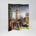LONDON'S TIMELESS VIBES 4-teiliger Paravent