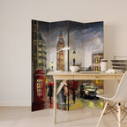 LONDON'S TIMELESS VIBES 4-teiliger Paravent