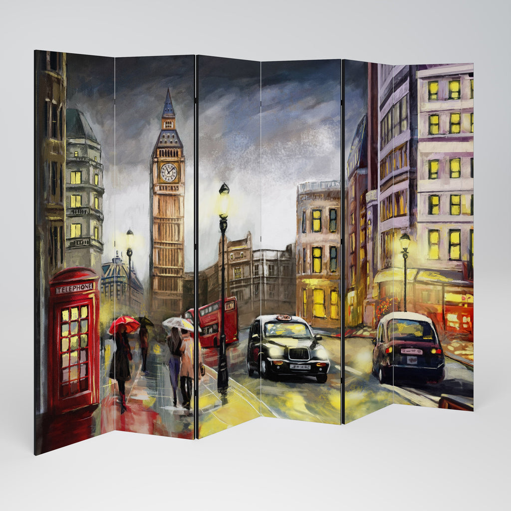 LONDON'S TIMELESS VIBES Dekorativer 6-teiliger Raumteiler