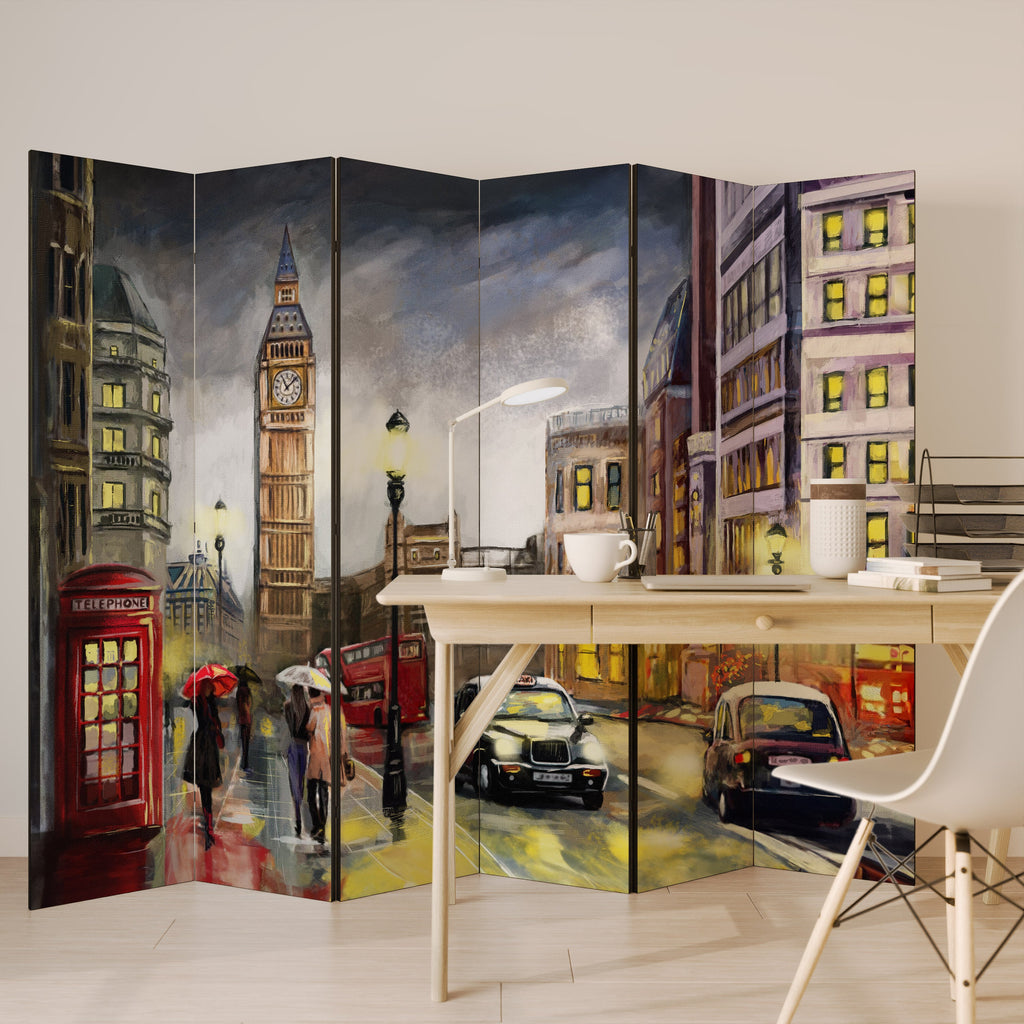 LONDON'S TIMELESS VIBES Dekorativer 6-teiliger Raumteiler