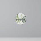 FERN MAJESTY Oval Art Shelf In Black Finish