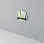 FERN MAJESTY Rundes Kunstregal in Schwarz