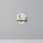 FERN MAJESTY Rundes Kunstregal in Schwarz