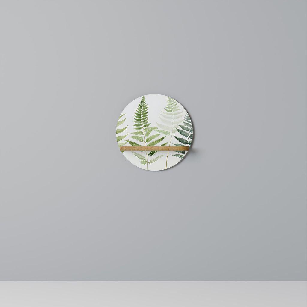 FERN MAJESTY Rundes Kunstregal in Eiche-Optik