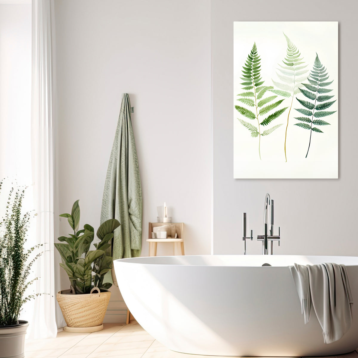 FERN MAJESTY Vertical Canvas Print