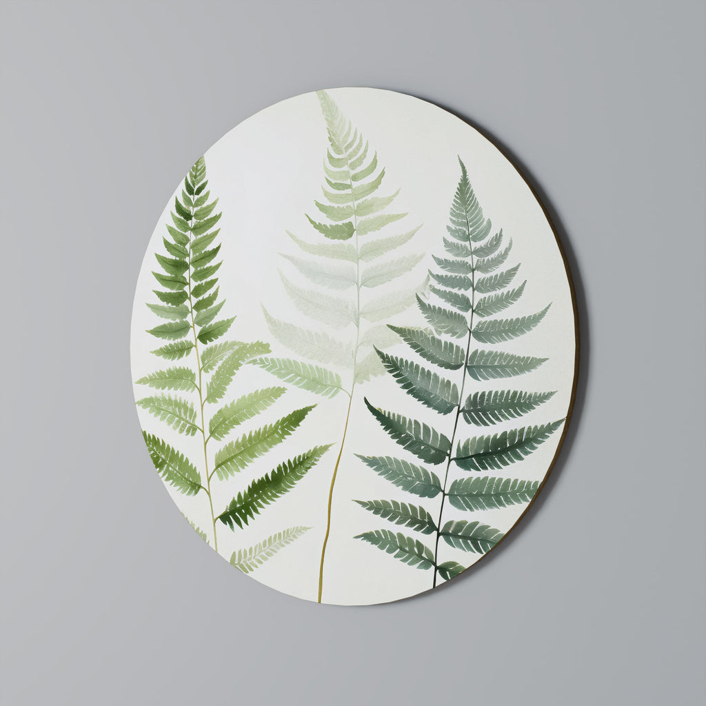 FERN MAJESTY Runde Wanddekoration Ø 69 cm