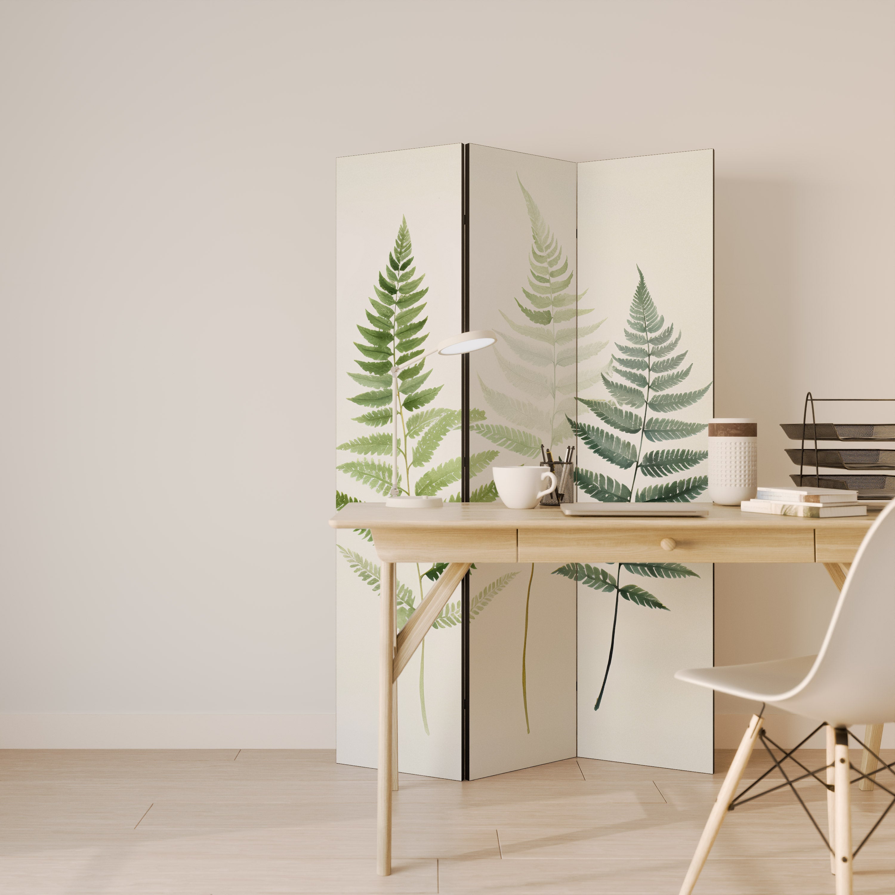 FERN MAJESTY Dekorativer 3-teiliger Raumteiler