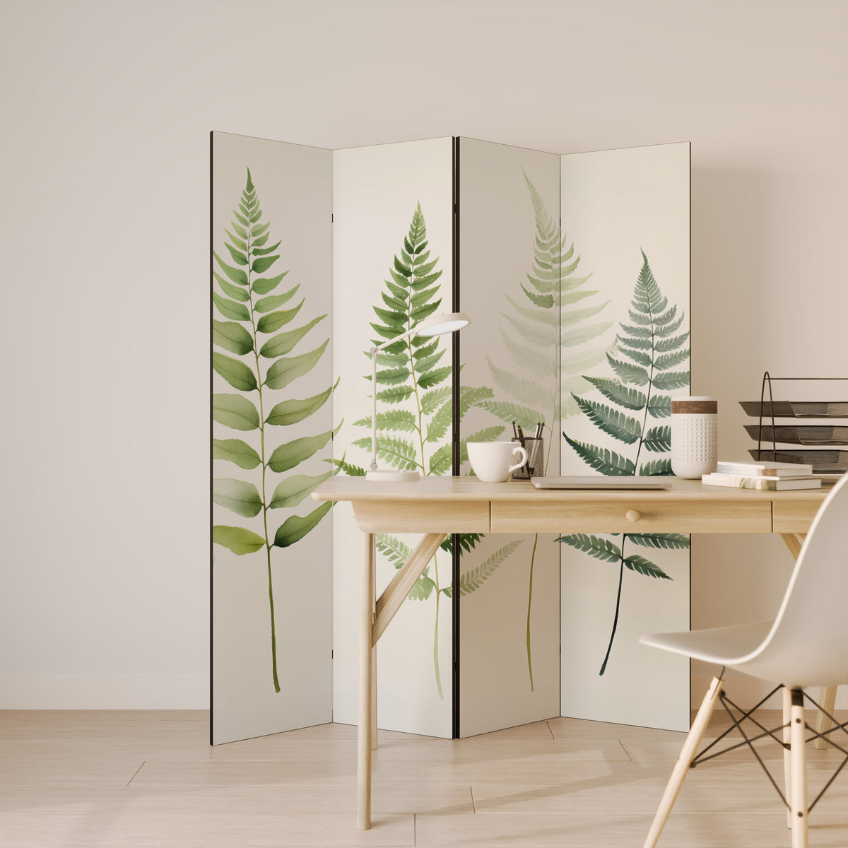 FERN MAJESTY 4-Panel Room Divider