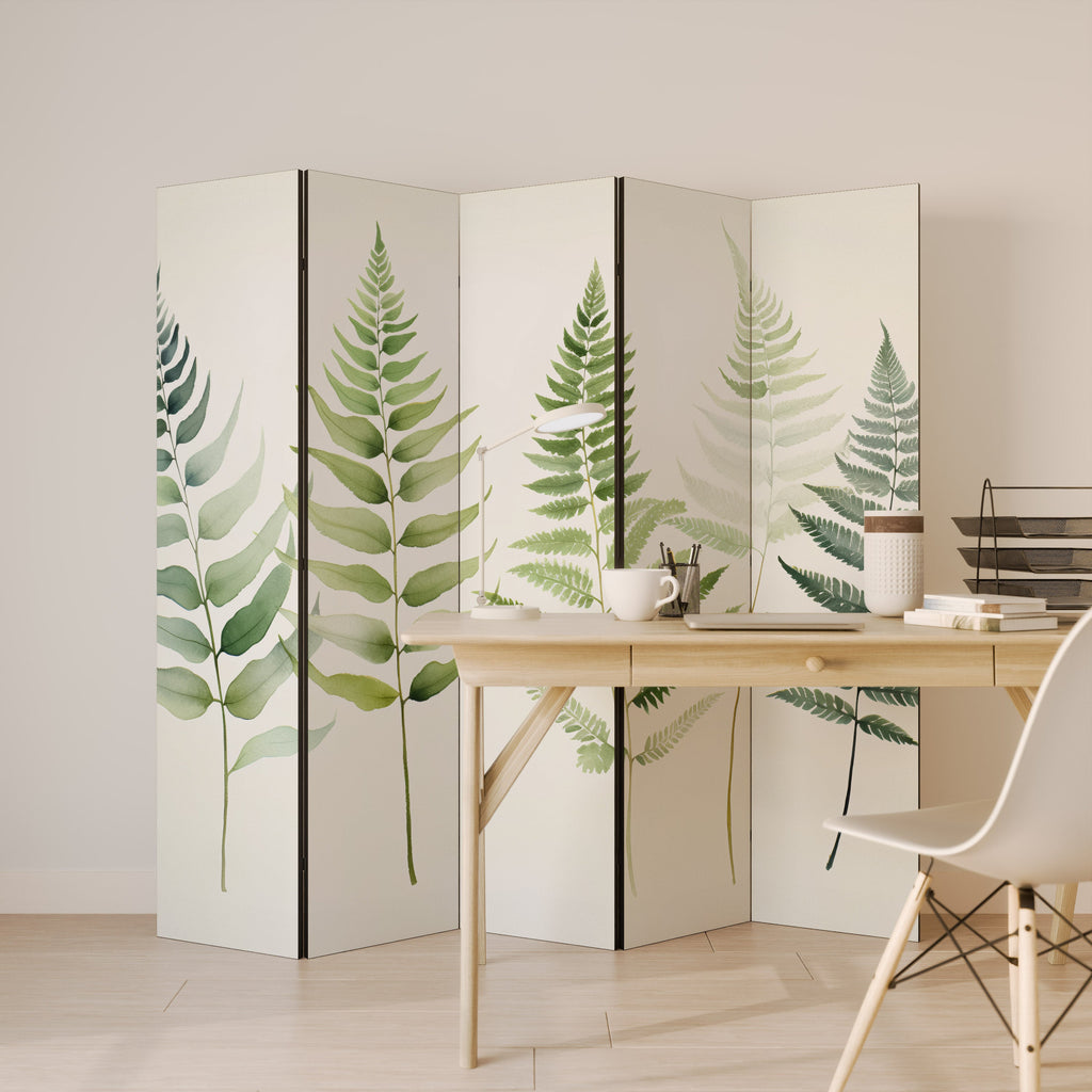 FERN MAJESTY Dekorativer 5-teiliger Raumteiler