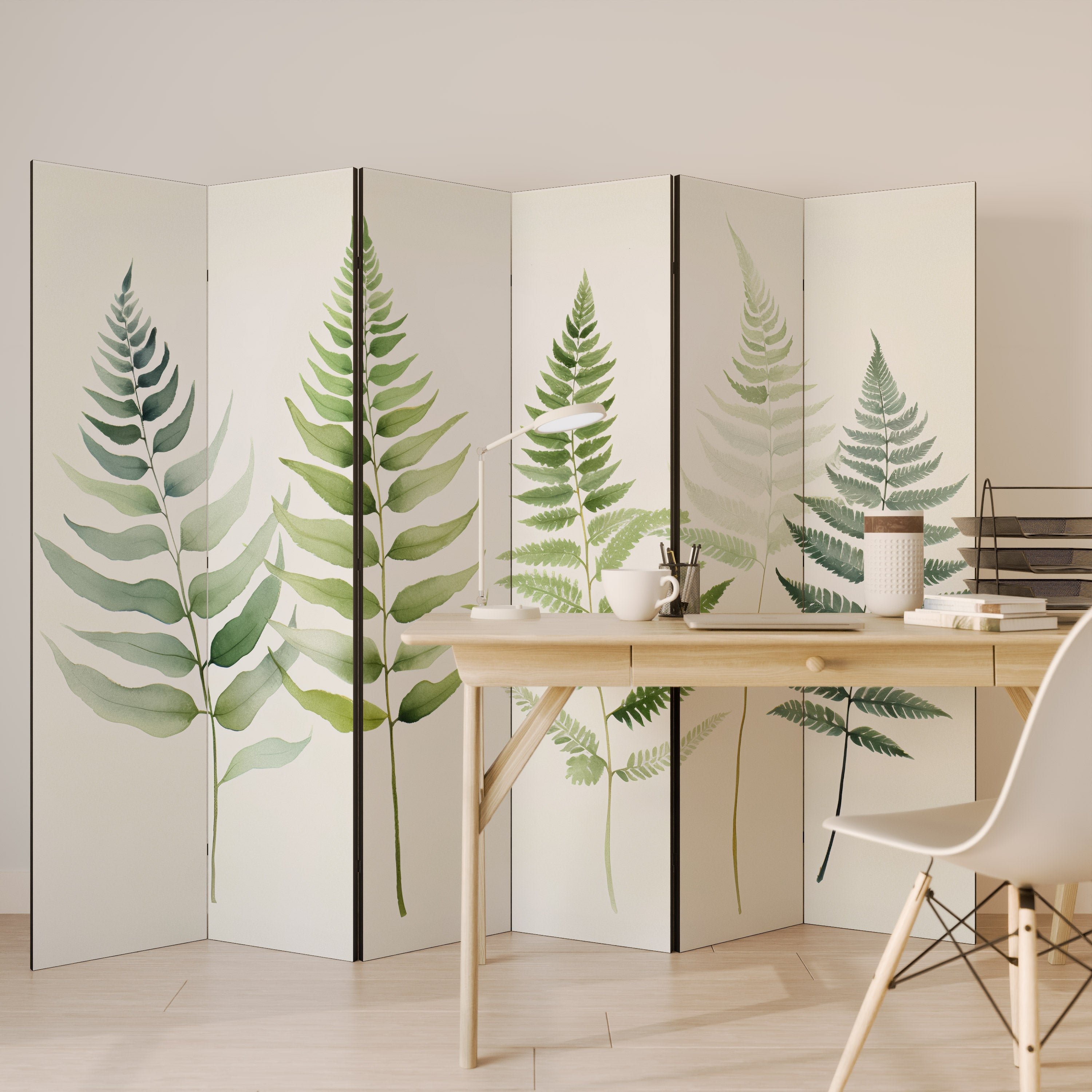FERN MAJESTY Dekorativer 6-teiliger Raumteiler