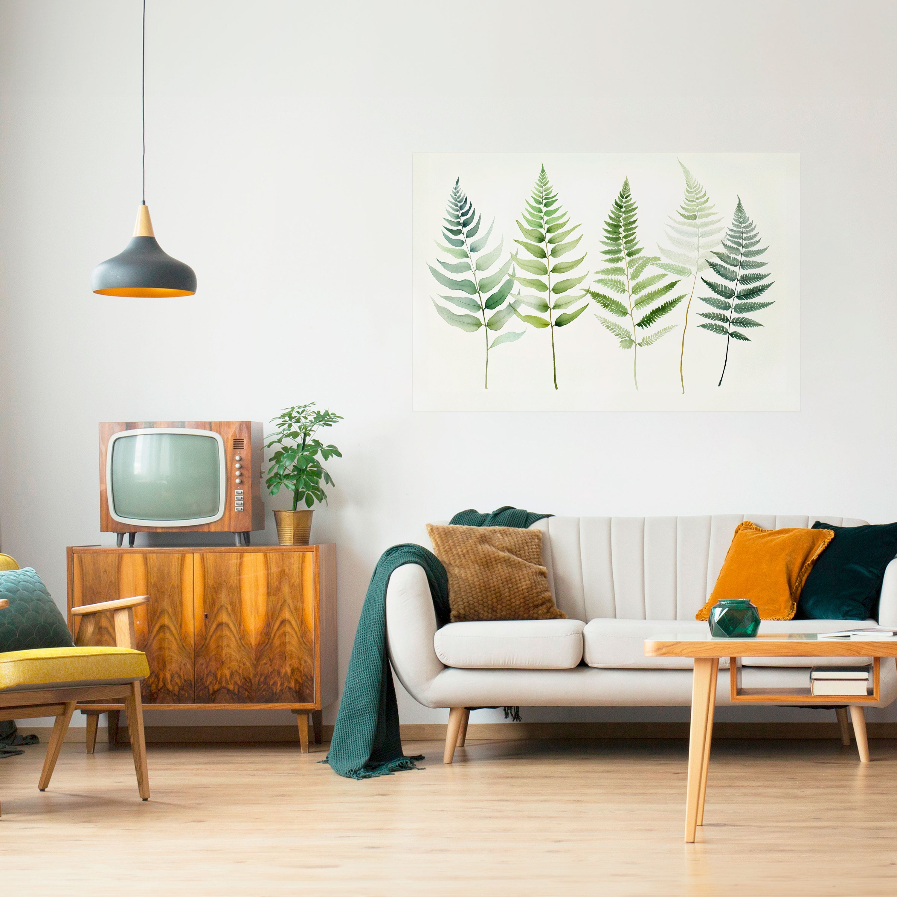FERN MAJESTY Peel and Stick Horizontal Poster