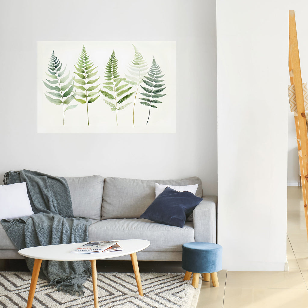 FERN MAJESTY Peel and Stick Horizontal Poster