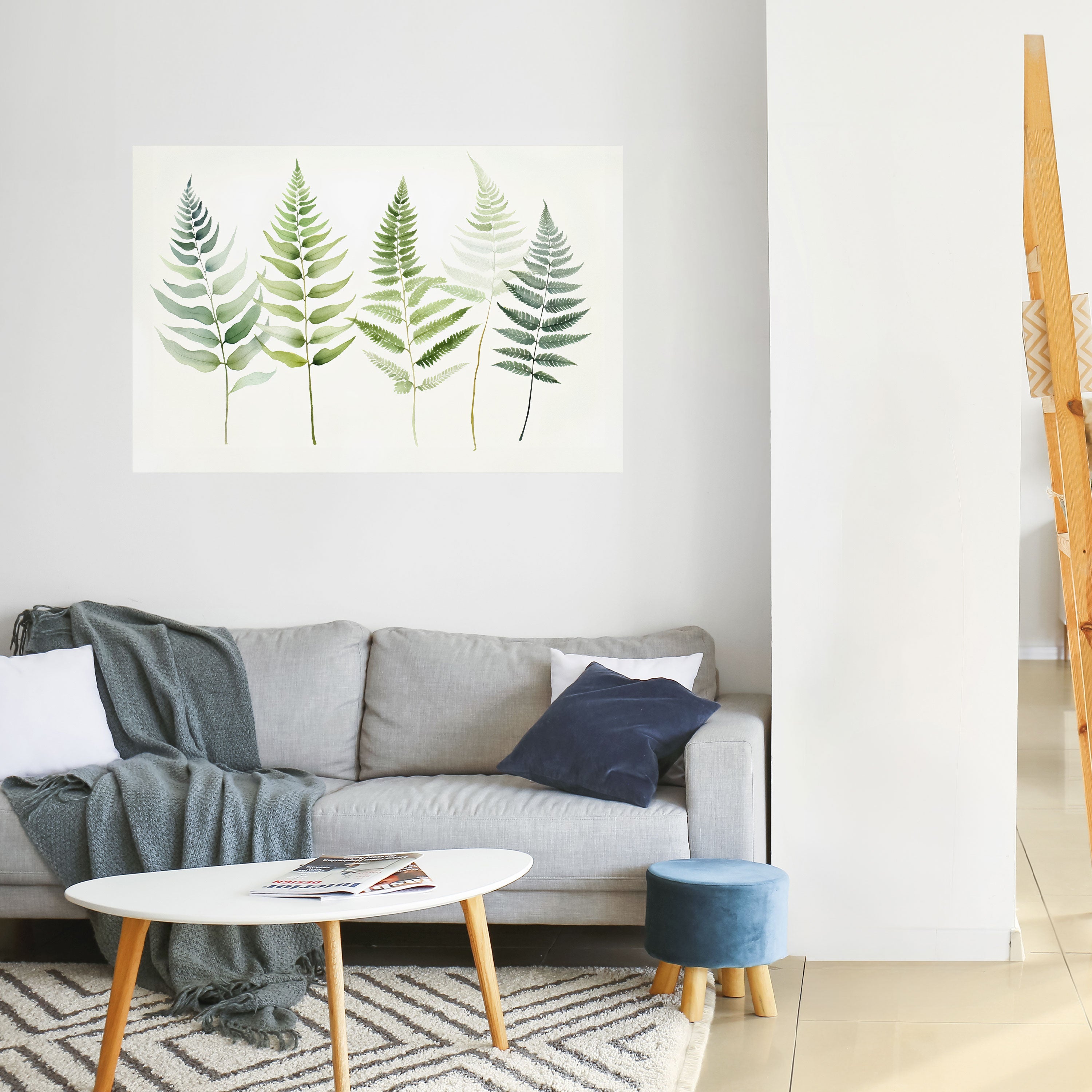 FERN MAJESTY Peel and Stick Horizontal Poster