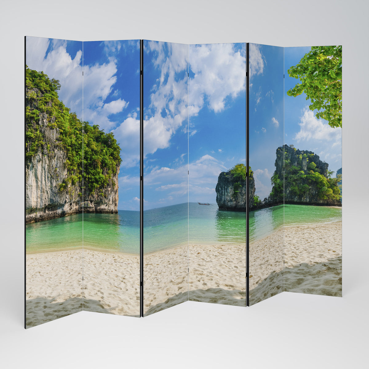 SUN-KISSED HAVEN 6-Panel Room Divider
