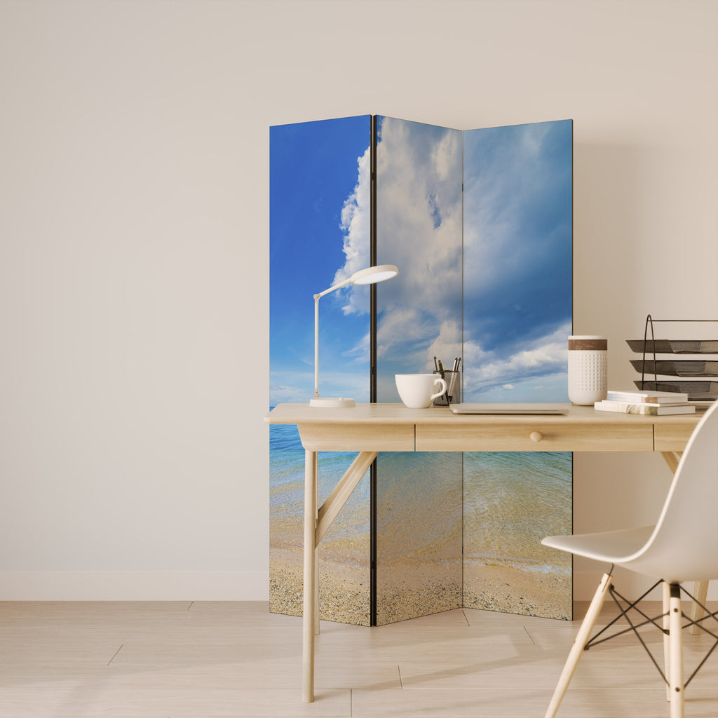 TIDES OF TIME Decorative 3-Panel Room Divider