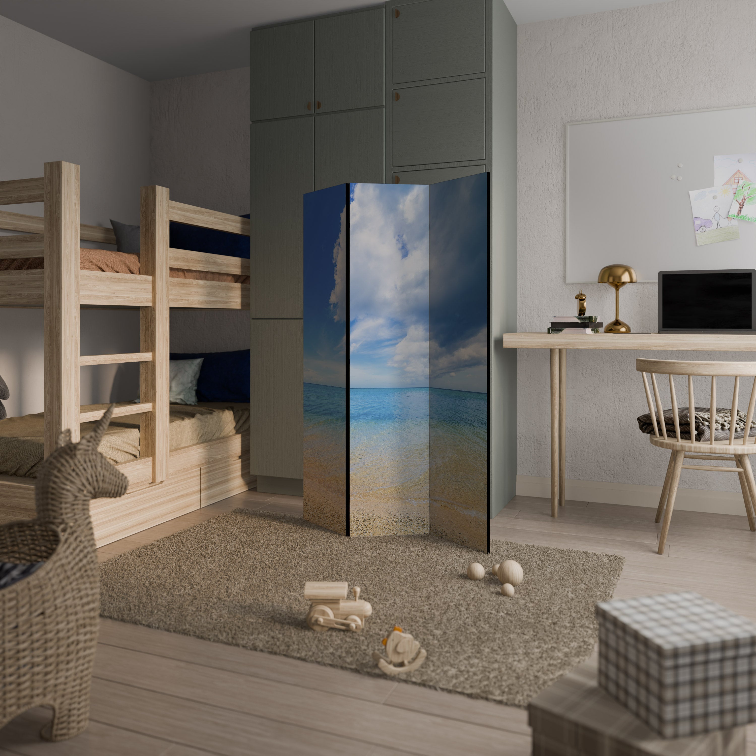 TIDES OF TIME 3-teiliger Paravent