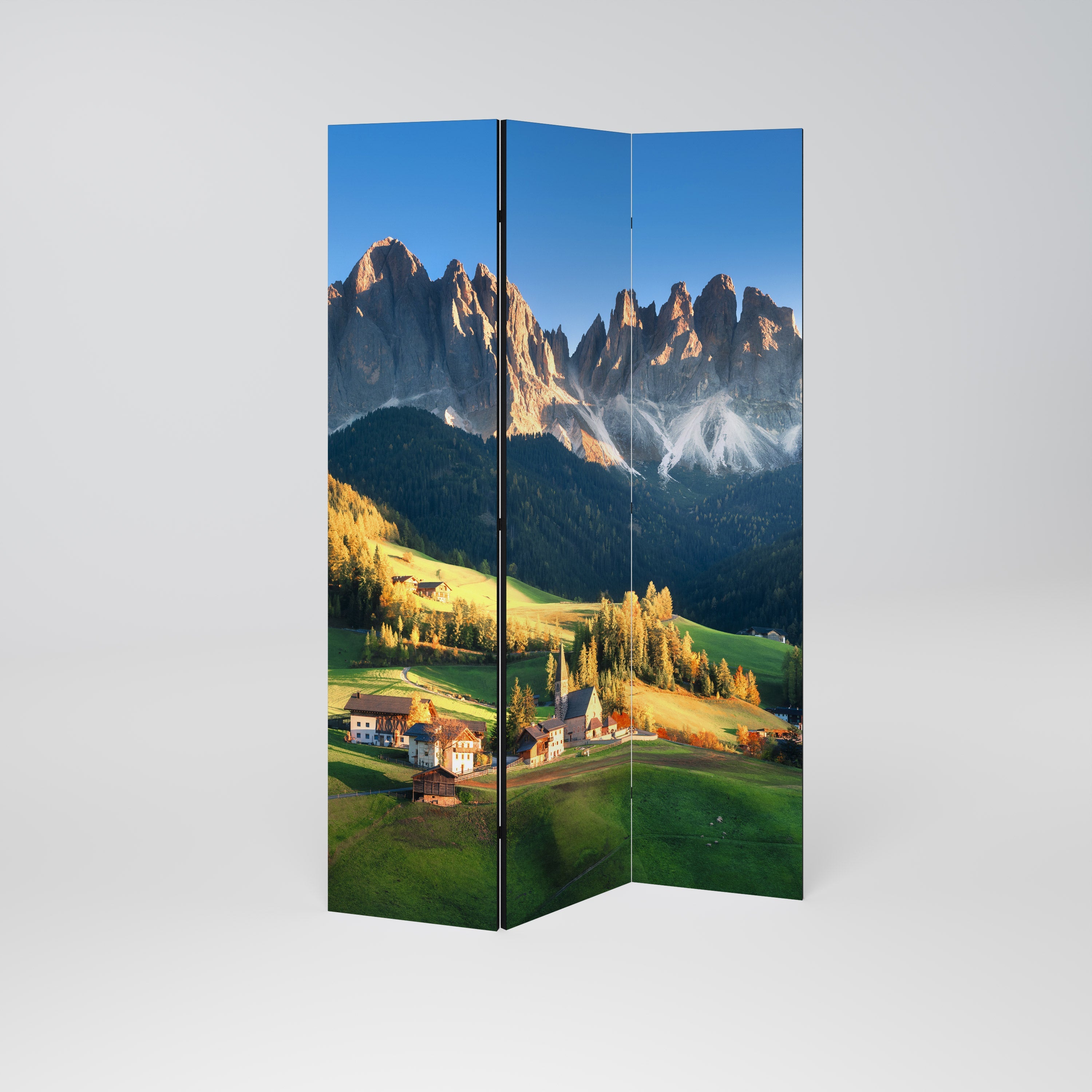 MOUNTAIN DREAMSCAPE Dekorativer 3-teiliger Raumteiler